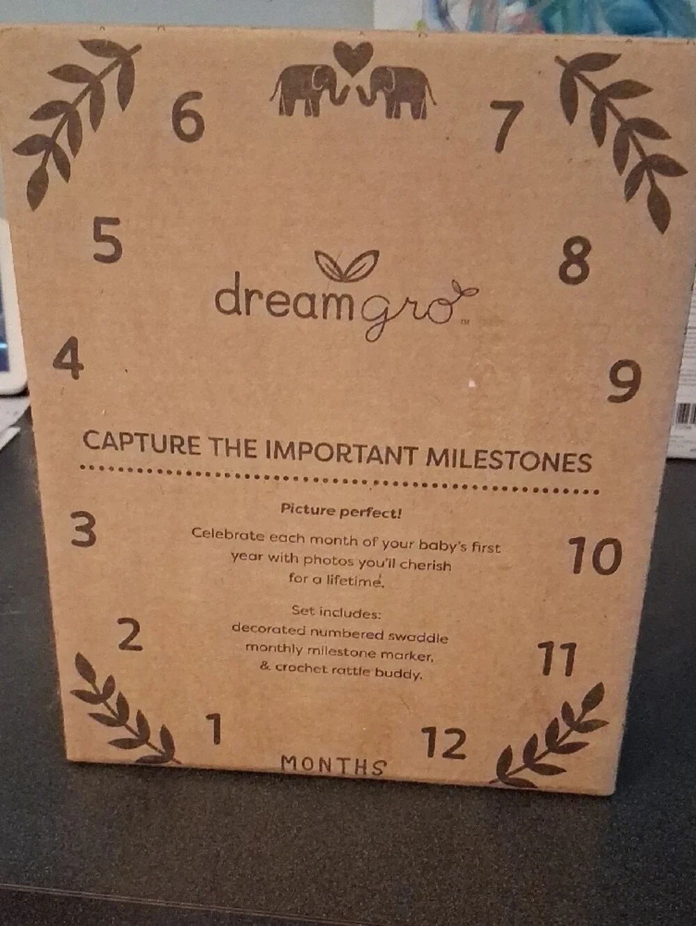 Dreamgrove Growing With Love Milestone Set – Cream
